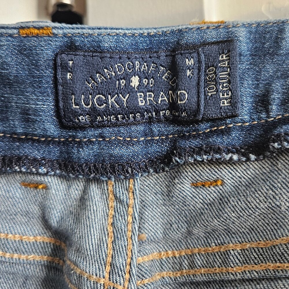 Lucky Brand Sweet N Straight Jeans Blue Mid Low Rise Stretch Size 10 / 30 R - Picture 9 of 15